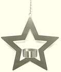 METAL GIANT STAR HANGING TEALIGHT CANDLE HOLDER