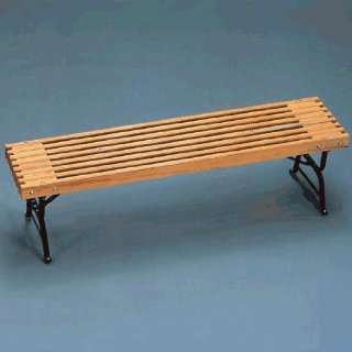   Playground Park Benches Natural Wood Mall Bench: Sports & Outdoors