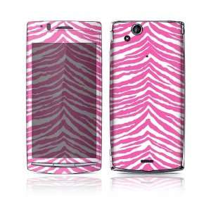  Sony Ericsson Xperia Arc, Arc S Decal Skin   Pink Zebra 