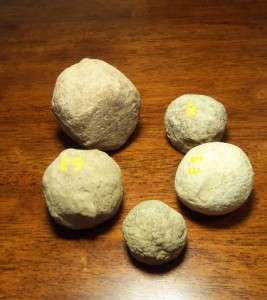   of 5 Ancient Chumash Indian Stone game piece Native American artifact