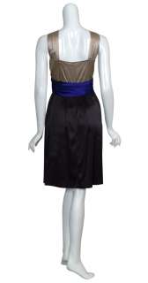 DKNY Charming Color Block Silk Cocktail Dress 10 NEW  