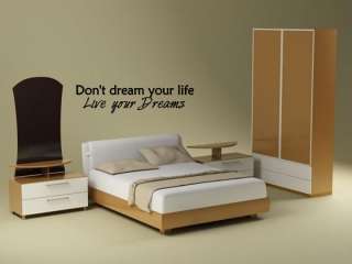 LIVE YOUR DREAMS Vinyl Wall Art Decal Sticker Home 36  