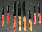 Vtg Regent Sheffield Kitchen knives Knife & Lifetime Cutlery Bakelite 