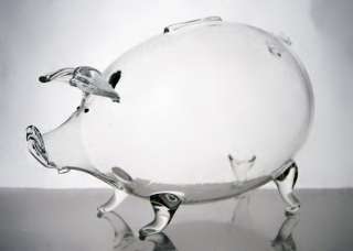   in Company or Home. Glass Piggy Bank proudly presents saved money