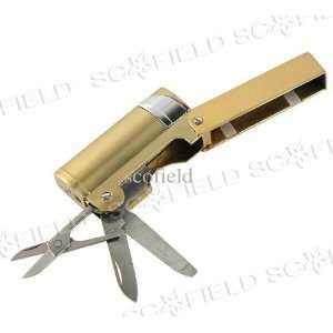 in 1 Multi purpose Toolkit Butane Lighter (Knife + Scissors + Opener 