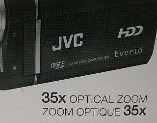 JVC Everio HDD Camcorder GZ MG360 BU + Extras 0046838033070  