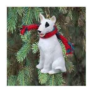   Terrier Miniature Dog Ornament   White 