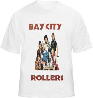 Bay City Rollers T shirt Retro Music Tartan Tee  