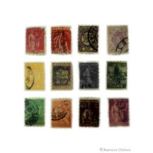   Set 12 Replica European Stamp Fridge / Board Magnets: Kitchen & Dining