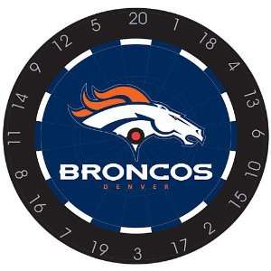   Denver Broncos Bristle Dart Board:  Sports & Outdoors