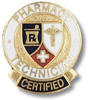 Brand new 1st quality Certified Pharmacy Technician lapel pin.