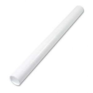  Fiberboard Mailing Tube, Recessed End Plugs, 42 x 3 1/2 