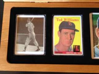 TED WILLIAMS AUTOGRAPHED SIGNED PORCELAIN CARD TOPPS SIGNATURE SERIES 