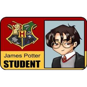  James Potter Student ID Card Gryffindor Cosplay Office 