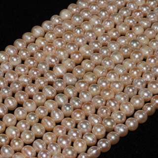 9mm Pink Freshwater Pearls Round Loose Beads 15  