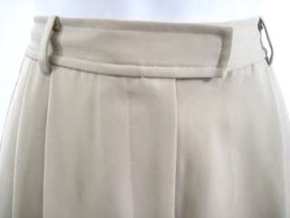 NICOLE MILLER Beige Pleated Dress Shorts Sz 2  