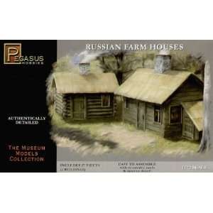   : Pegasus Hobbies 1/72 Russian Farm Houses (2) PGH7702: Toys & Games