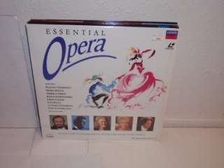 Essential Opera Domingo/Sutherland/Pavarotti/Sutherland LASERDISC LD 