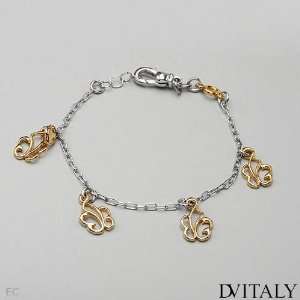 DV ITALY Pleasant Bracelet Beautifully Crafted in 14K/925 Gold plated 