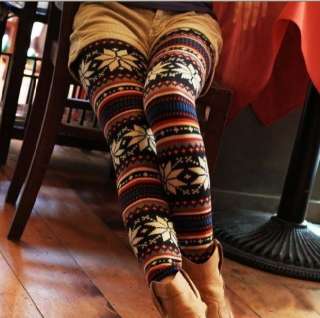   Colorful Crystal Pattern Leggings Tights Pants Comfortable  