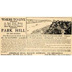   Real Estate Company Park Hill Hudson   Original Print Ad Home