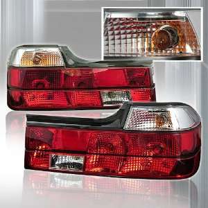  88 94 BMW E32 RED TAIL LIGHTSCLEAR: Automotive