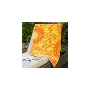 Jacquard Aztec Sun Beach Towels (Set of 2)  Kitchen 