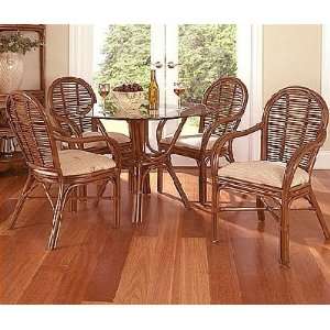  Willow Creek Rattan Dining Set   7 Pieces (4 Side Chairs 