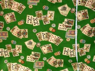 Vintage style Poker Table Home Deco Fabric  60x1yd HTF  