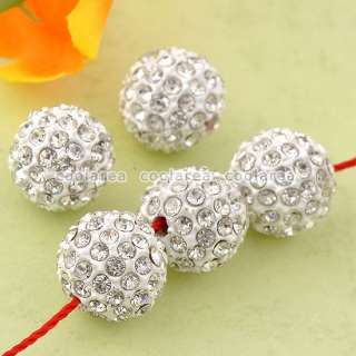   10mm Austrian Crystal Rhinestone Pave Disco Ball Beads Findings Crafts