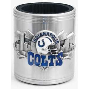 Indianapolis Colts Stainless Steel & Pewter Can Cooler:  
