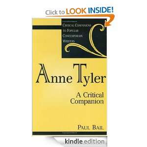 Anne Tyler A Critical Companion (Critical Companions to Popular 