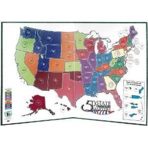  50 State Quarter Display Map Folder