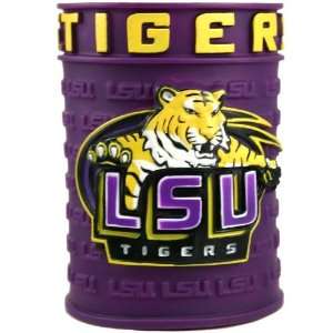  LSU Tigers Embossed Plastic Can Coozie