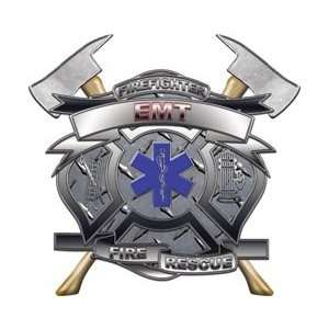 EMT Firefighter Fire Rescue Decal   4 h   REFLECTIVE