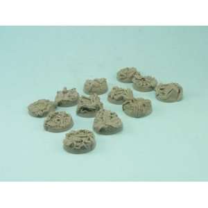  Battle Bases Jungle Bases, Round 25mm (5) Toys & Games