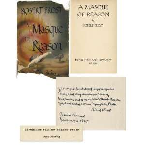   Frost Long Handwritten Poem Book Masque Reason: Robert Frost: Books