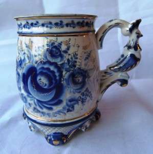   kind antique Imperial Russian fine porcelain cup/tankard.Tsar Peter I