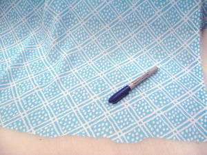 Fabric Printed Georgette Voile Baby Blue Diamonds EE532  