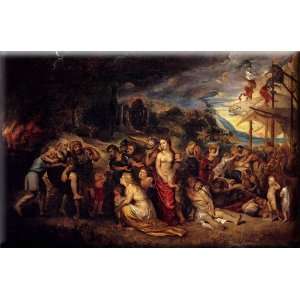   Troy 30x20 Streched Canvas Art by Rubens, Peter Paul