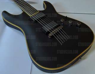 Schecter Blackjack ATX C 1 Electric Guitar in Aged Black Satin.Made in 