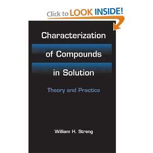  Characterization of Compounds in Solution   Theory and 