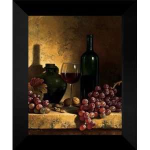 Speck FRAMED 15x18 Wine Bottle, Grapes And Walnuts 