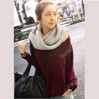   Fashion Korea Wool Knitting Collars Neck Warmer scarf Wrap shawls Hood