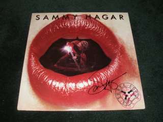 SAMMY HAGAR THREE LOCK BOX SIGNED LP ALBUM COVER *PROOF  