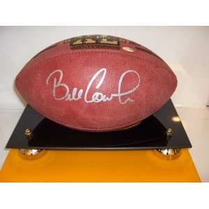  Bill Cowher Signed Super Bowl XL Leather Football Sports 