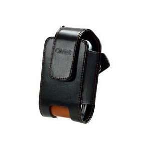  Premium Executive Black Vertical Omega Leather Case Pouch 