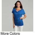 Cable & Gauge Womens Ruched Cowl Neck Top Was: $35.99 