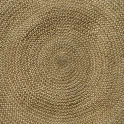 Hand woven Braided Bleached Natural Jute Rug (8 Round)  Overstock 