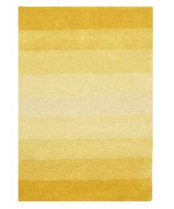 Hand tufted Yellow Stripe Wool Rug (5 x 8)  Overstock